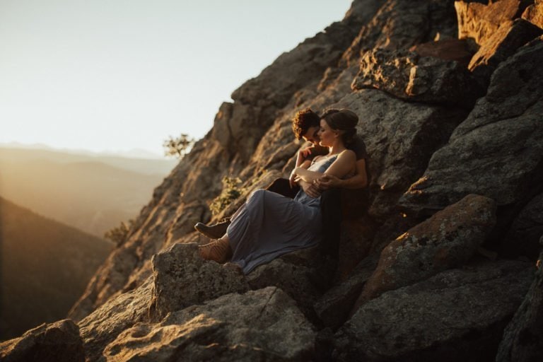 Lost Gulch Outlook, Boulder Colorado Adventure Engagement