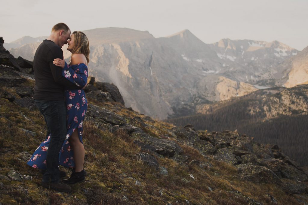 Sunrise Adventure Engagement in Estes Park Colorado