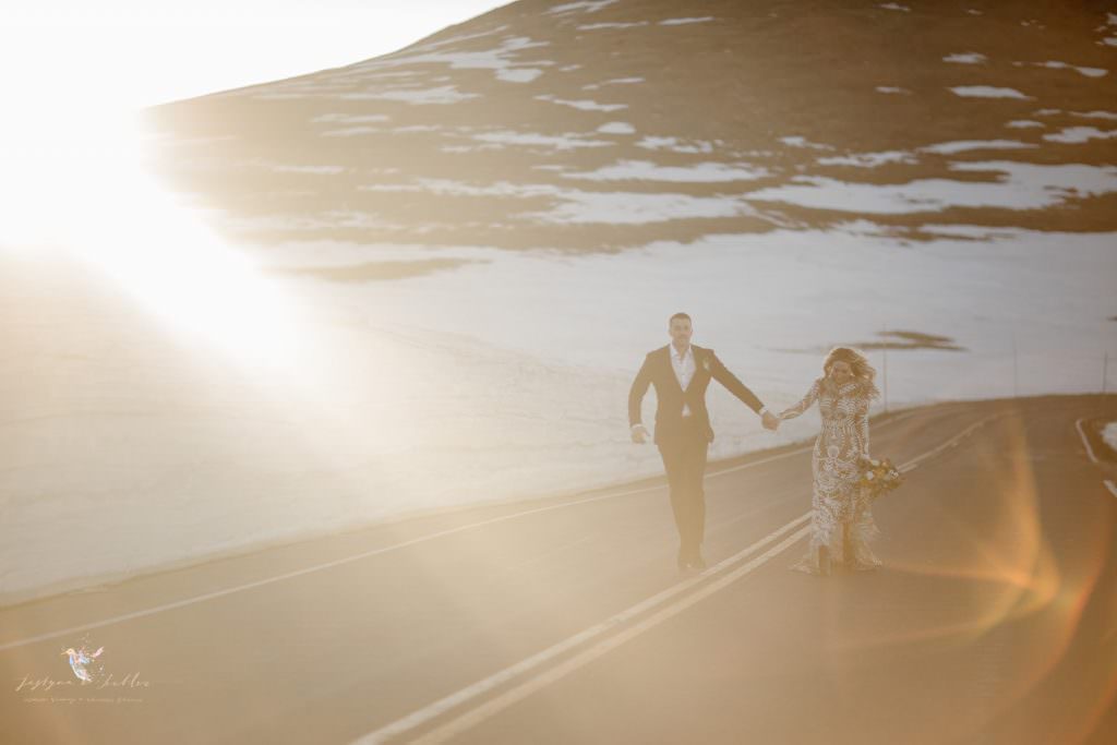 Adventure hiking elopement through Colorado's alpine tundra