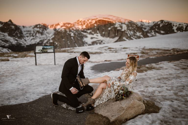 This Alpine Adventure Elopement Features a Must-See Baby Moose | Colorado Elopement Photographers | Justyna E Butler Photography