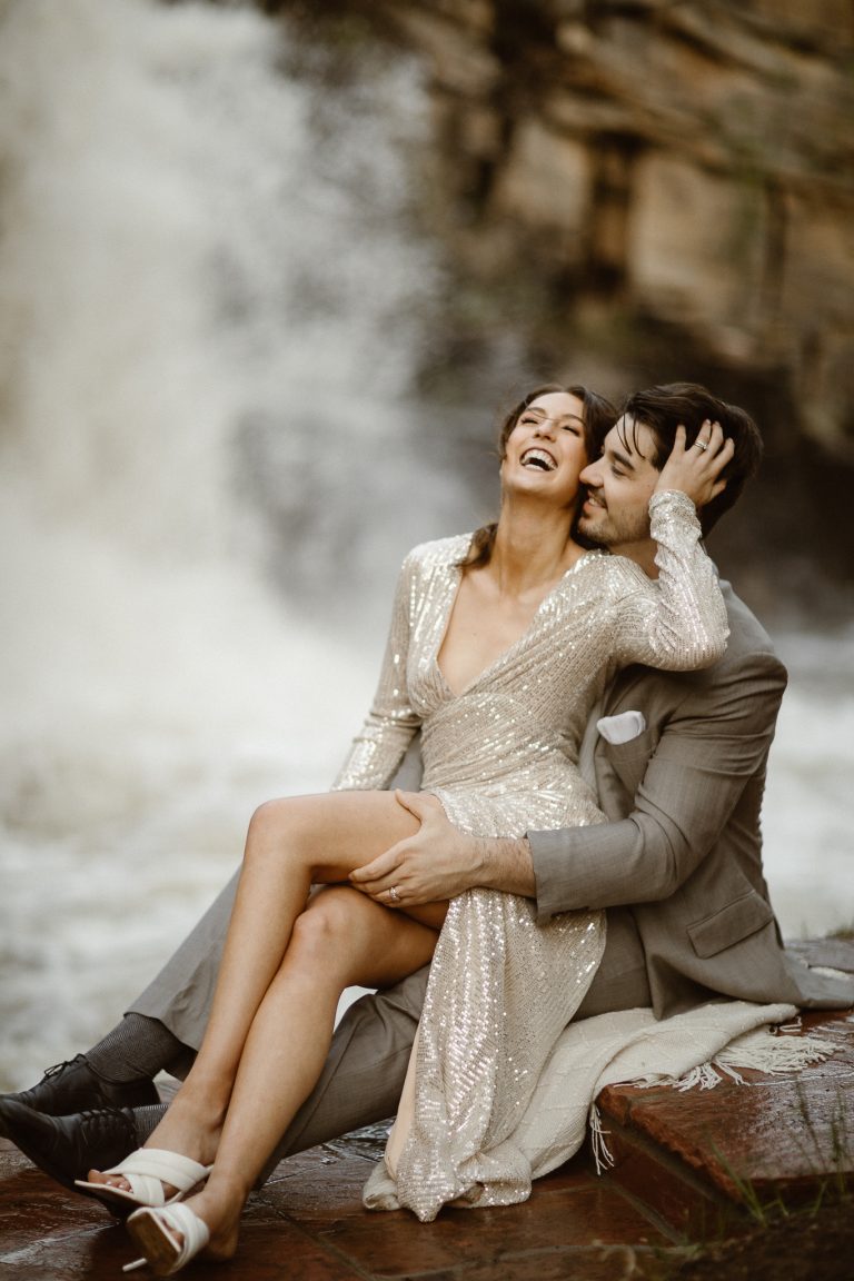 Eloping Near Waterfall, what does that entail? Colorado Elopement Resources from the best Colorado Adventure elopement photographer, Justyna E Butler
