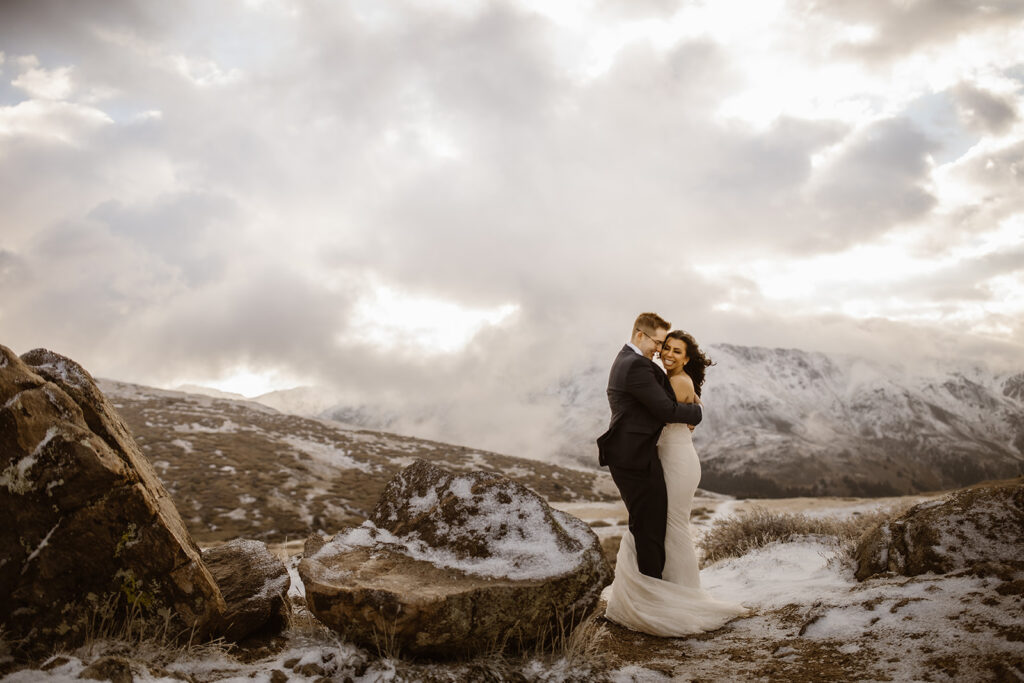 Intimate Aspen elopement surrounded by Colorado mountain views