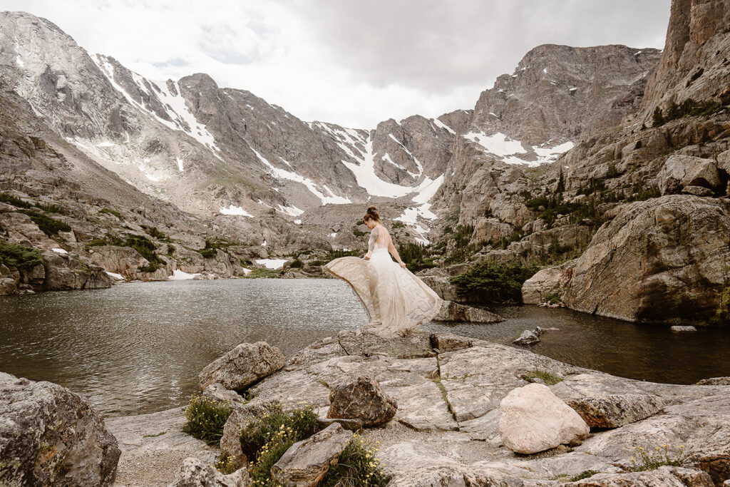 Intimate Colorado elopement surrounded by Rocky Mountain wilderness